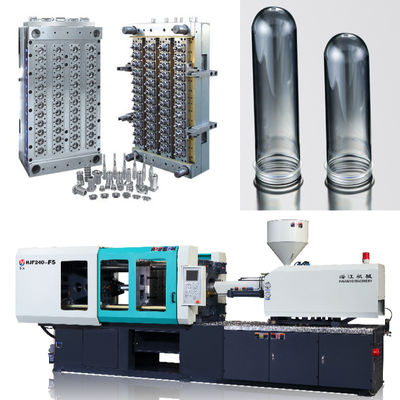 PLC-PET-Vorformspritzgießmaschine 50 - 100mm Düsenstrich 2 - 4 Tonnen Ejektorkraft