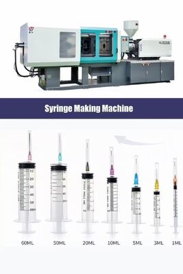 Schneckengetriebene Kunststoff-Spritzenherstellungsmaschine mit 5 Auswerferpunkten, Spannung 220V/380V, für die Spritzenproduktion